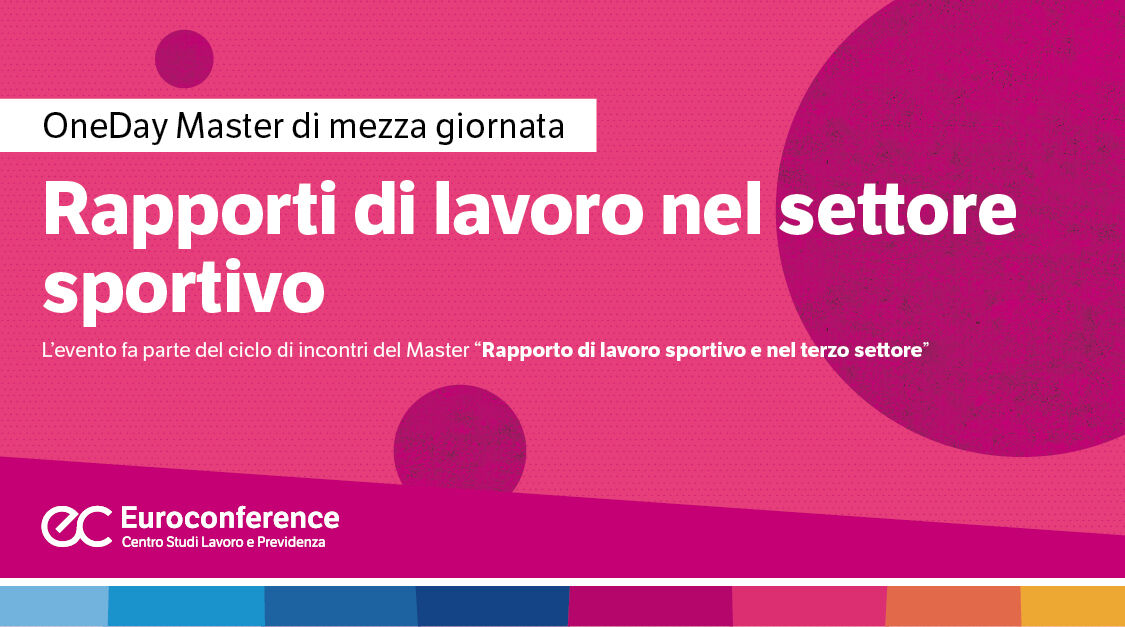 Immagine Rapporti di lavoro nel settore sportivo | Euroconference